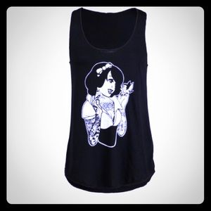 Punk Rock Disney Princess Tank SZ M